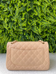 Chanel Double Flap Nude