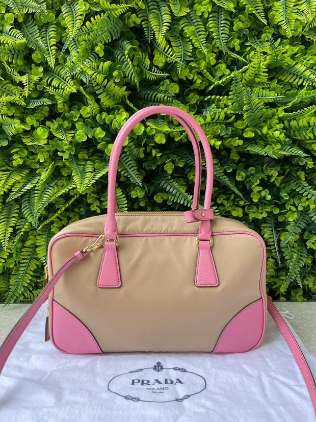 Prada Re-edition Bauletto Bag Bicolor