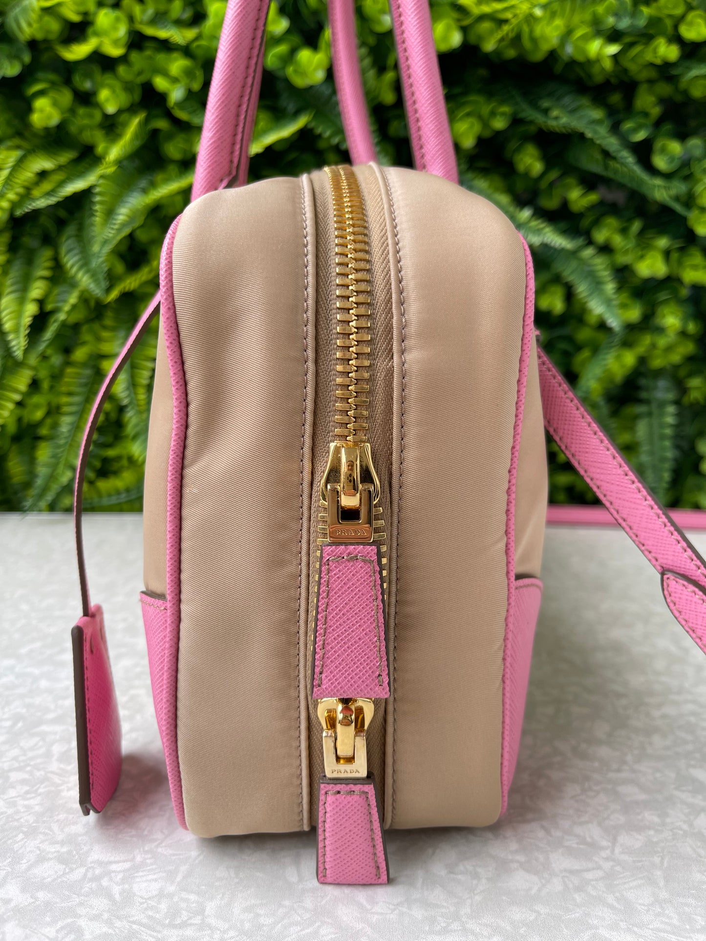 Prada Re-edition Bauletto Bag Bicolor