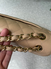 Chanel Double Flap Nude