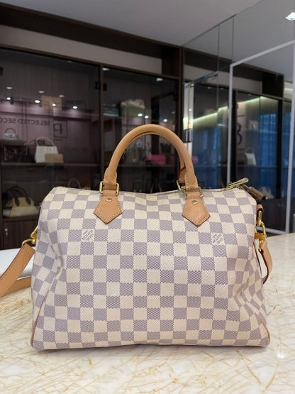 Louis Vuitton Speedy Bandouliere Damier Azur