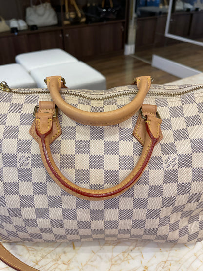 Louis Vuitton Speedy Bandouliere Damier Azur