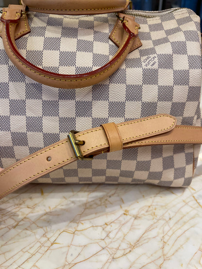 Louis Vuitton Speedy Bandouliere Damier Azur