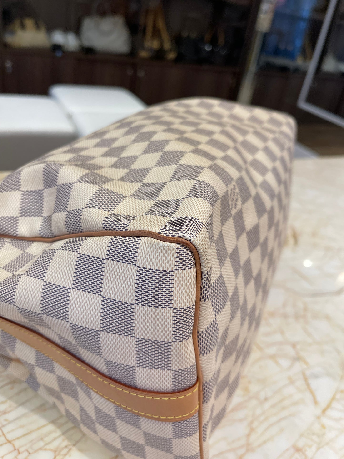Louis Vuitton Speedy Bandouliere Damier Azur