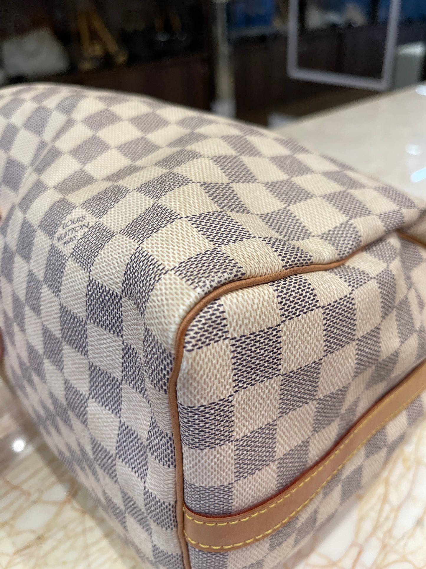 Louis Vuitton Speedy Bandouliere Damier Azur