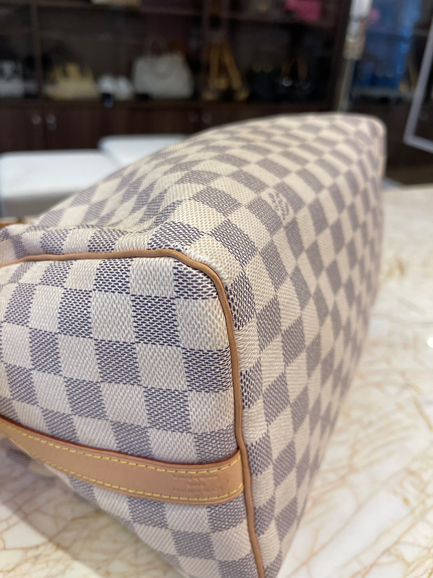 Louis Vuitton Speedy Bandouliere Damier Azur