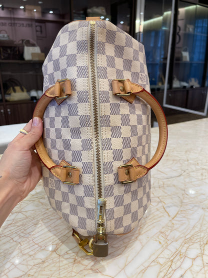 Louis Vuitton Speedy Bandouliere Damier Azur