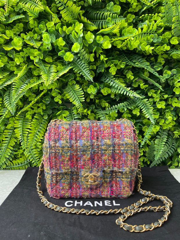 Chanel Mini Flap Tweed Multicolor