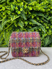 Chanel Mini Flap Tweed Multicolor