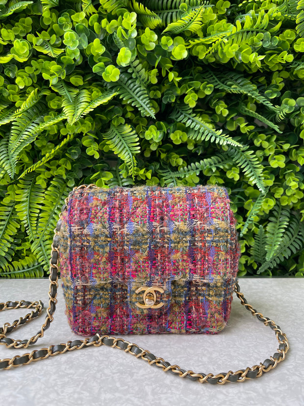 Chanel Mini Flap Tweed Multicolor