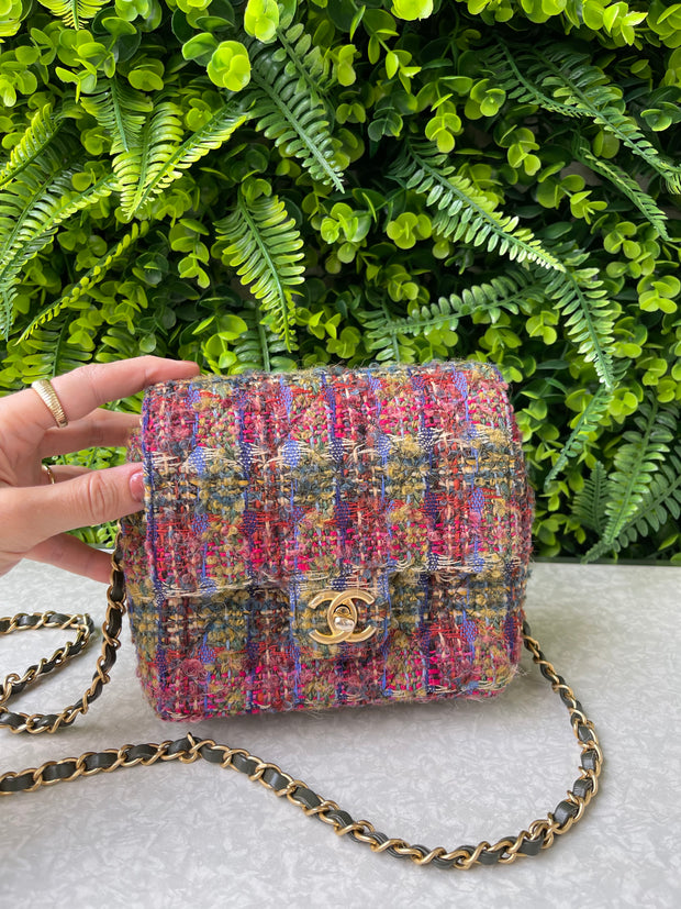 Chanel Mini Flap Tweed Multicolor