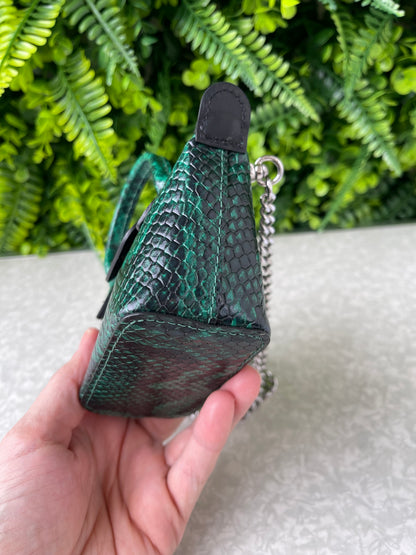Mini Le Pliage Python Verde com Corrente Metálica
