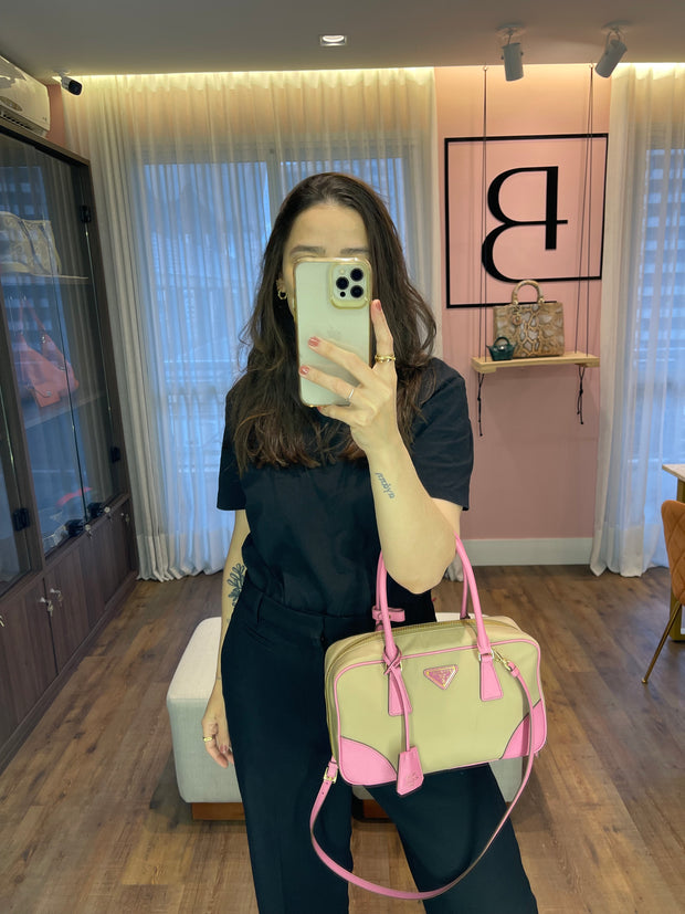 Prada Re-edition Bauletto Bag Bicolor