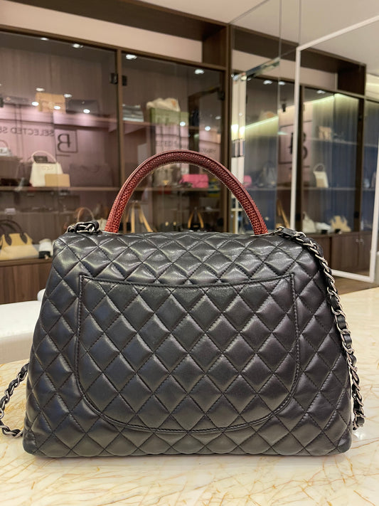 Chanel Coco Handle Lizard Média