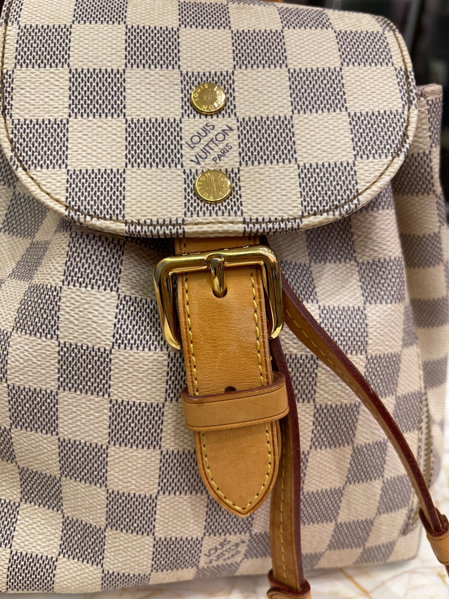 Mochila Louis Vuitton Sperone BB Damier Azur