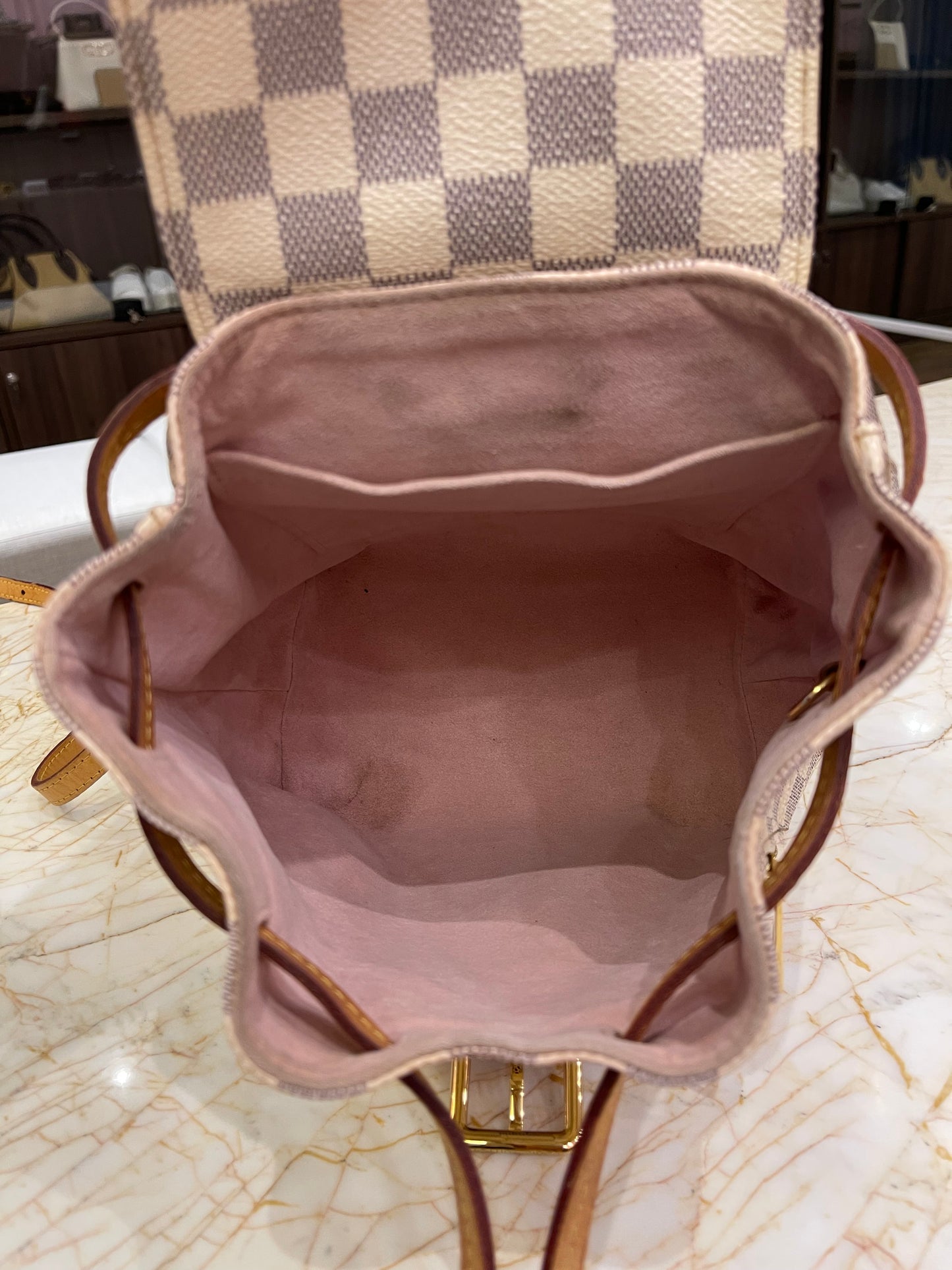 Mochila Louis Vuitton Sperone BB Damier Azur