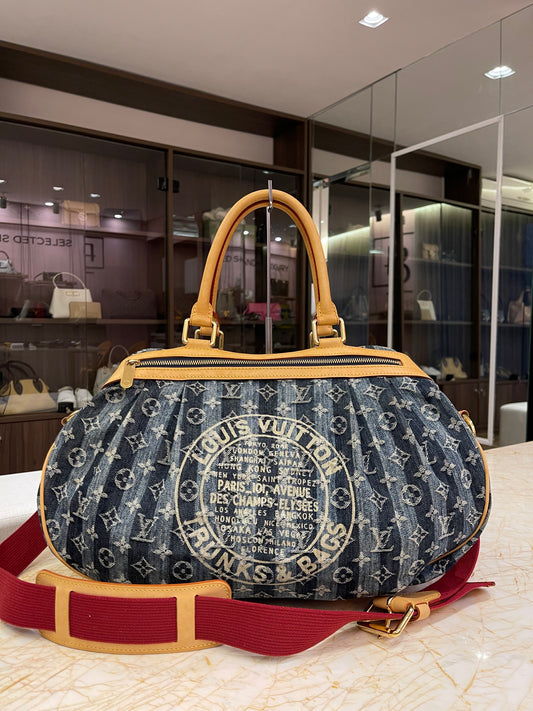 Louis Vuitton Denim Cabas Raye