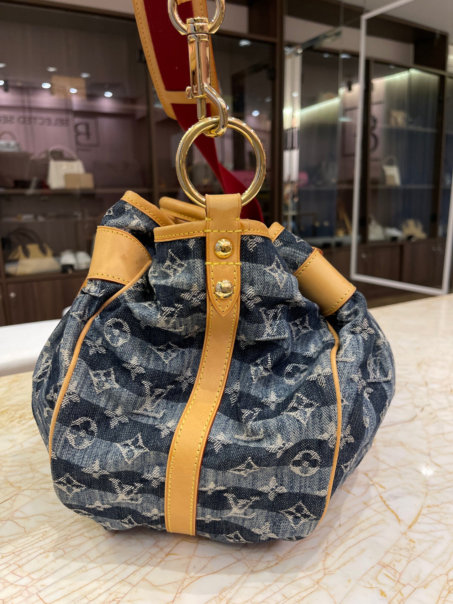Louis Vuitton Denim Cabas Raye