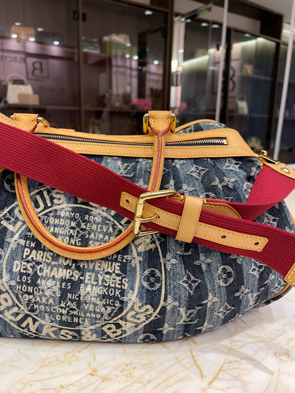 Louis Vuitton Denim Cabas Raye