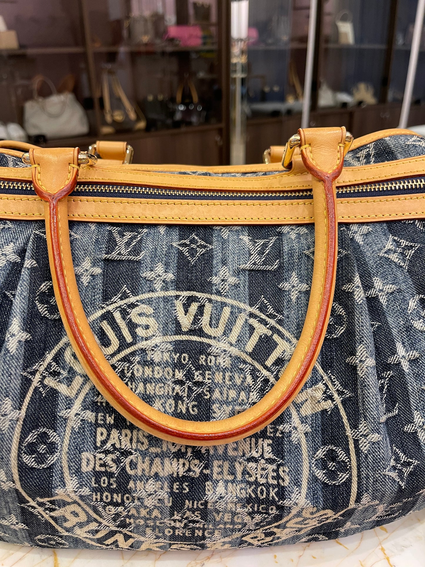 Louis Vuitton Denim Cabas Raye