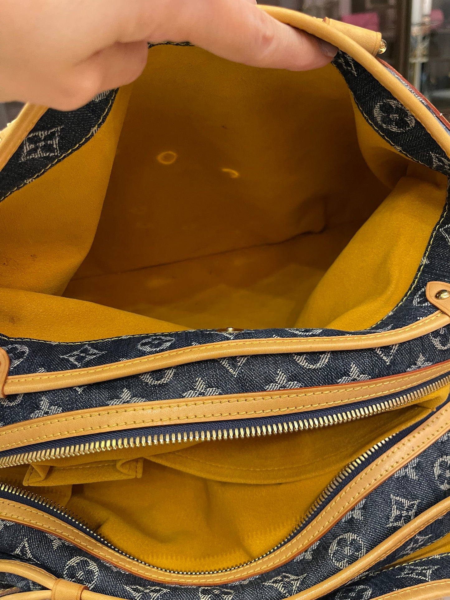 Louis Vuitton Denim Cabas Raye