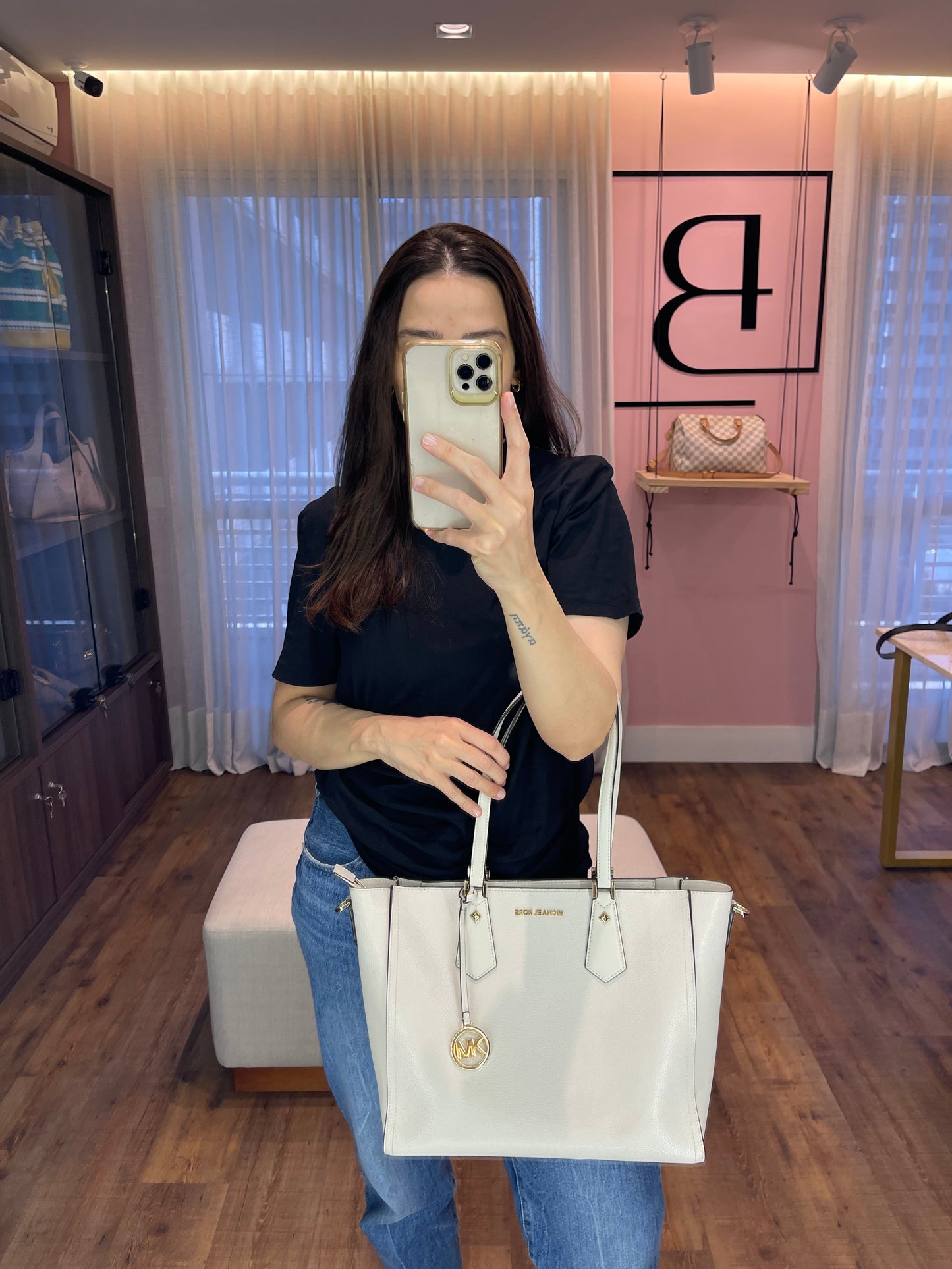 Michael Kors Tote Off White