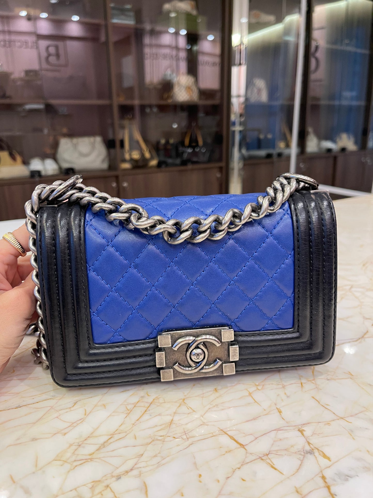 Chanel Boy Pre-Owned 2013-2014 Small Bicolor