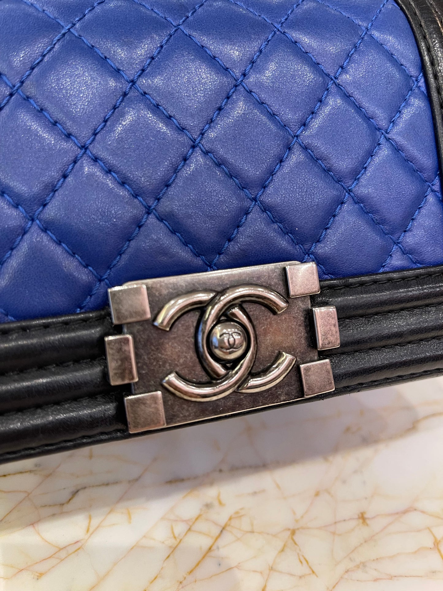 Chanel Boy Pre-Owned 2013-2014 Small Bicolor