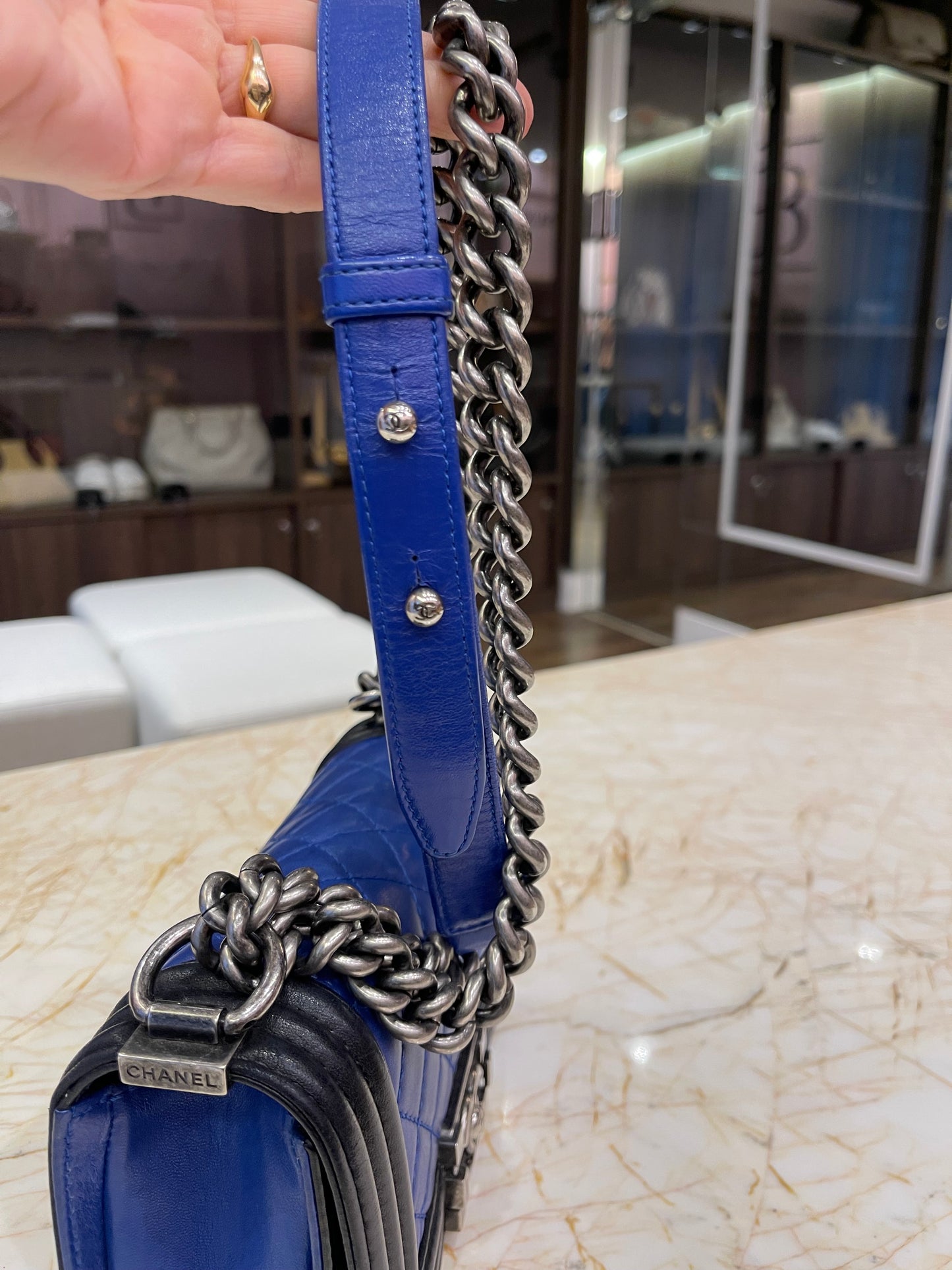 Chanel Boy Pre-Owned 2013-2014 Small Bicolor