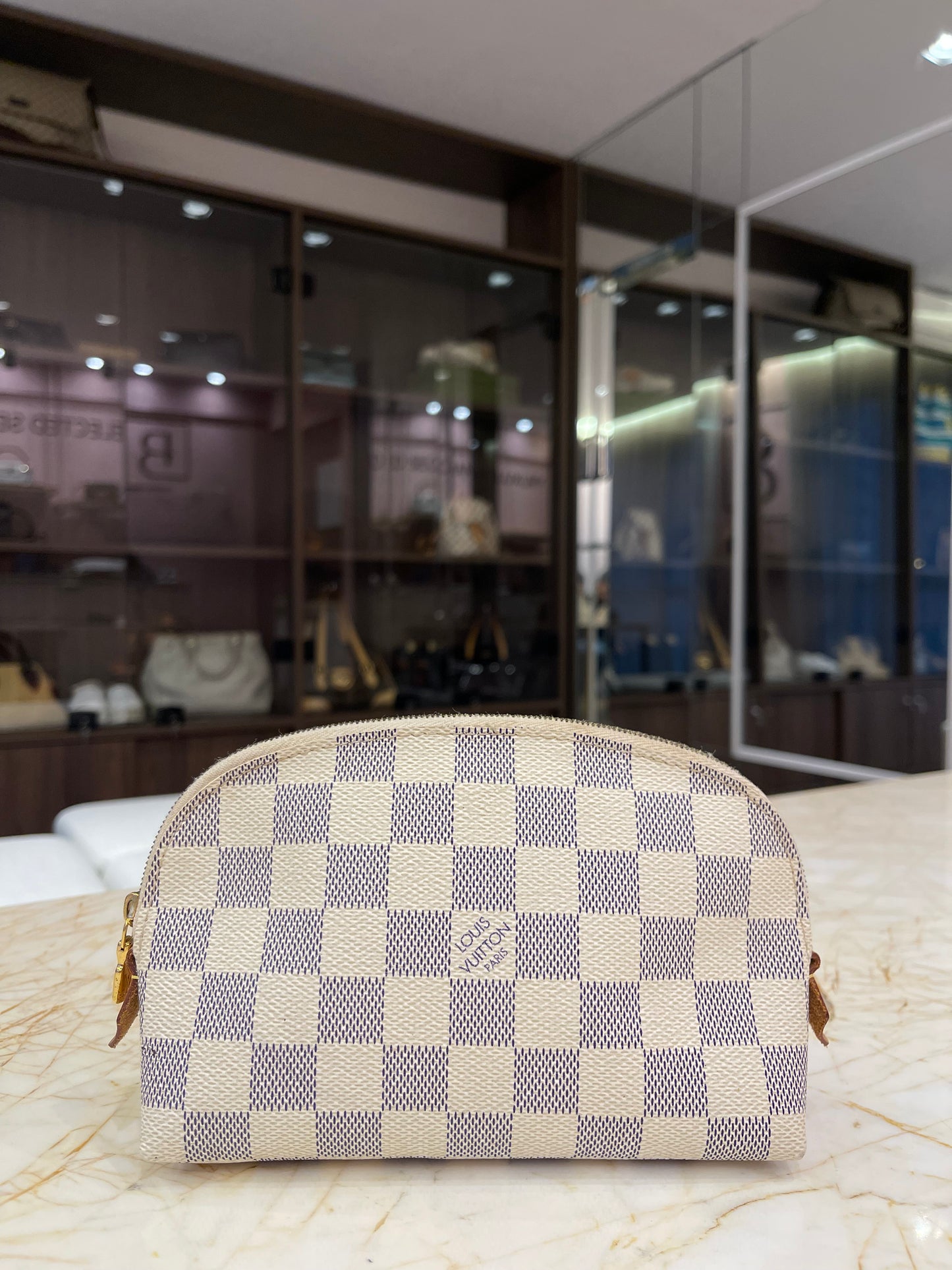 Necessaire Louis Vuitton Cosmetic Pouch Damier Azur