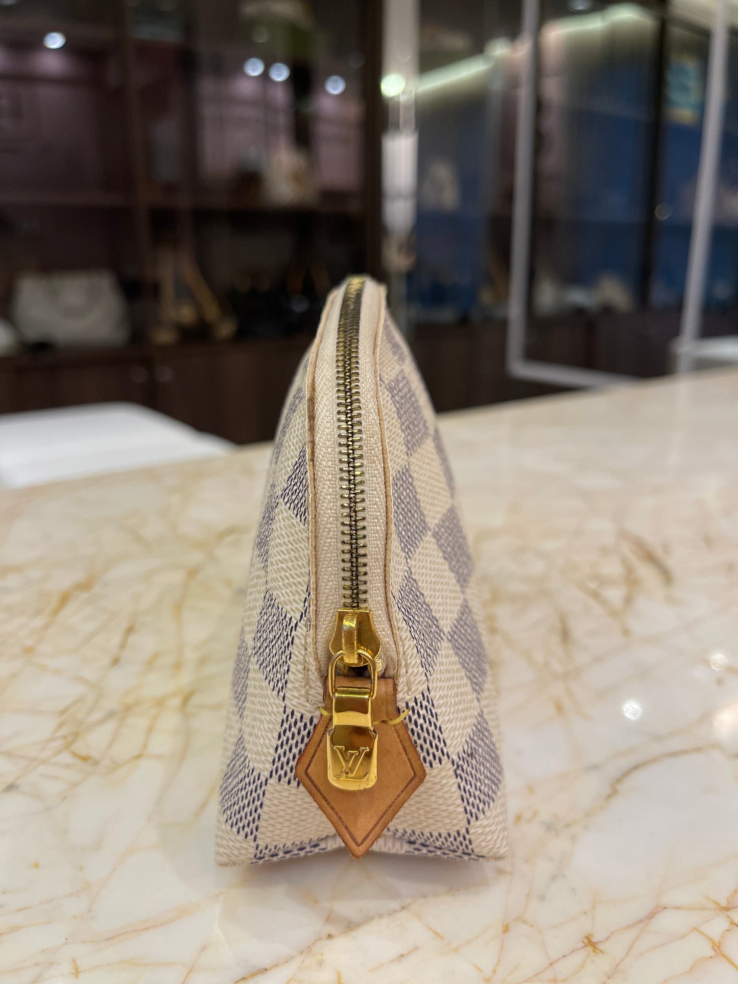 Necessaire Louis Vuitton Cosmetic Pouch Damier Azur