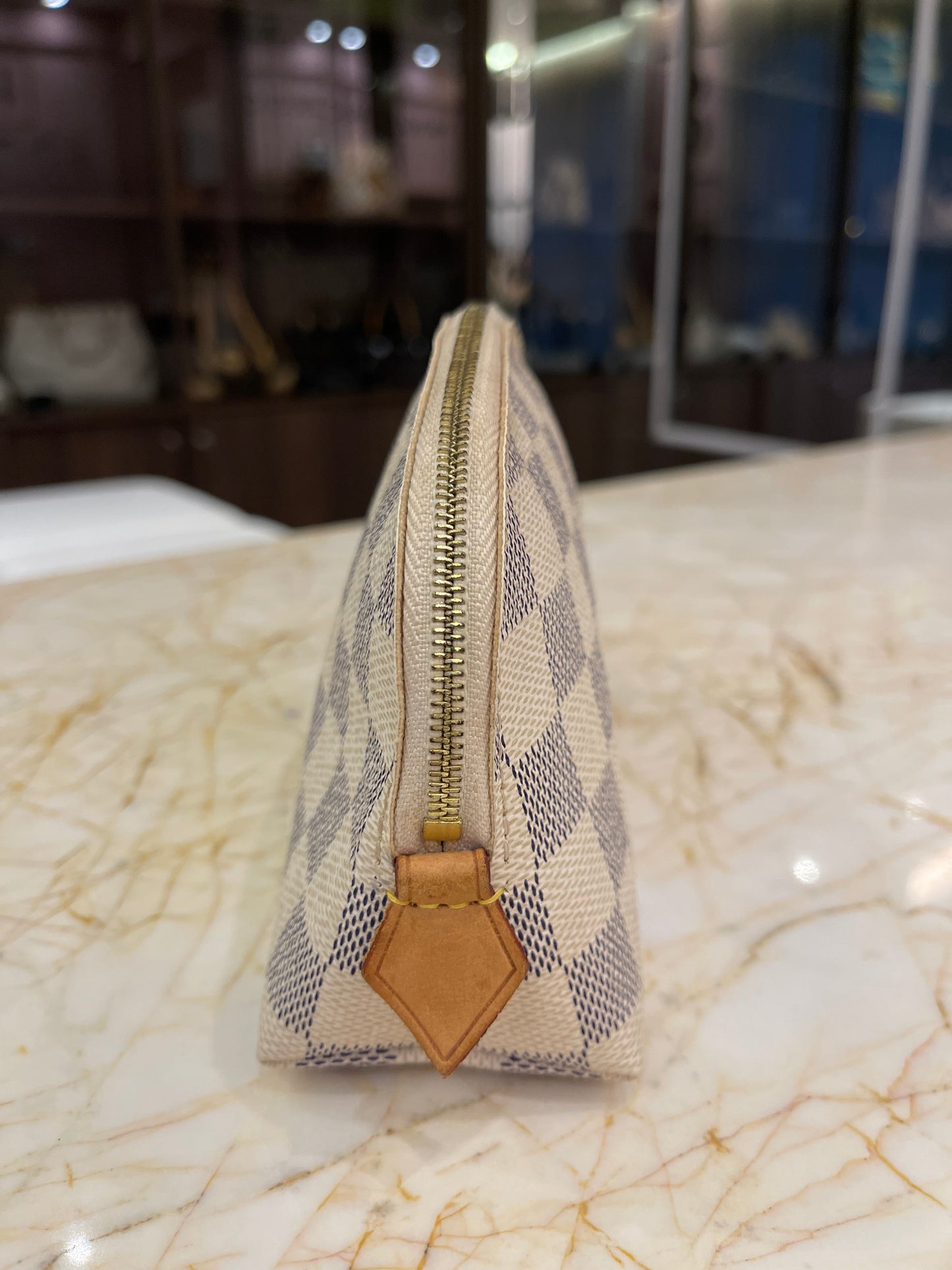 Necessaire Louis Vuitton Cosmetic Pouch Damier Azur