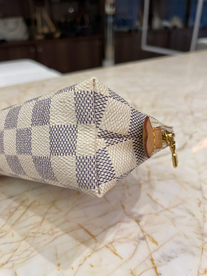 Necessaire Louis Vuitton Cosmetic Pouch Damier Azur
