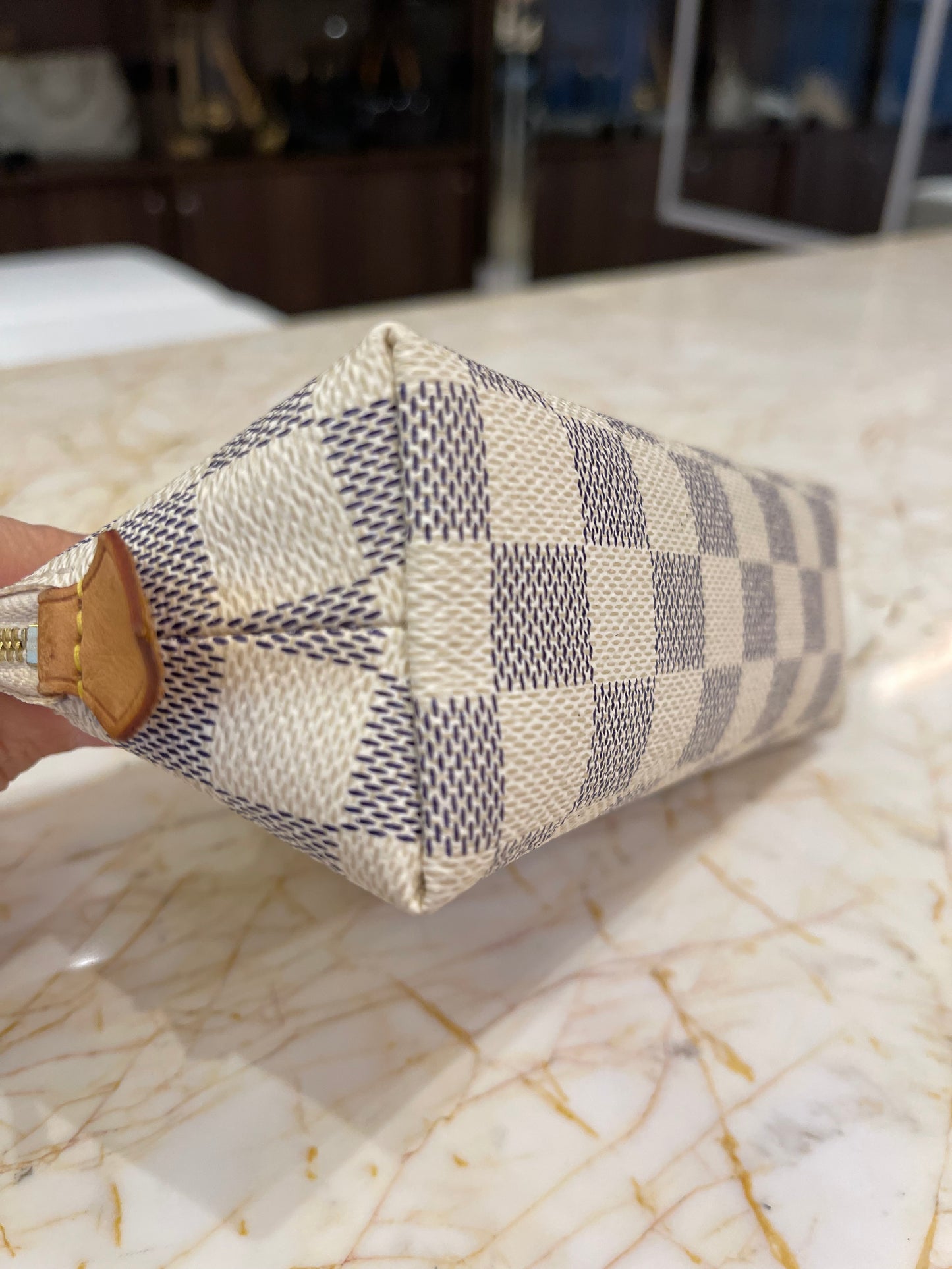 Necessaire Louis Vuitton Cosmetic Pouch Damier Azur