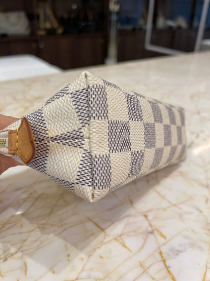 Necessaire Louis Vuitton Cosmetic Pouch Damier Azur