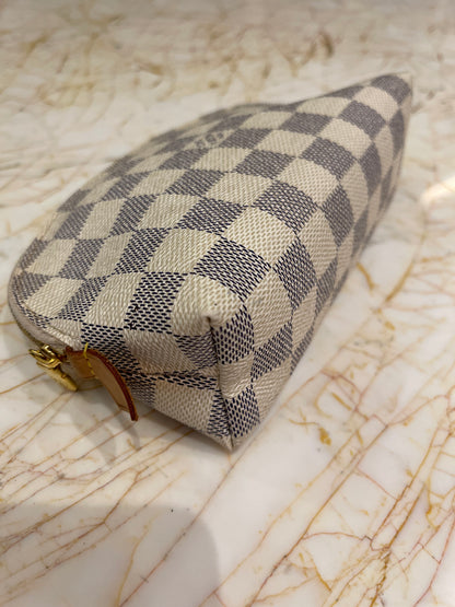 Necessaire Louis Vuitton Cosmetic Pouch Damier Azur