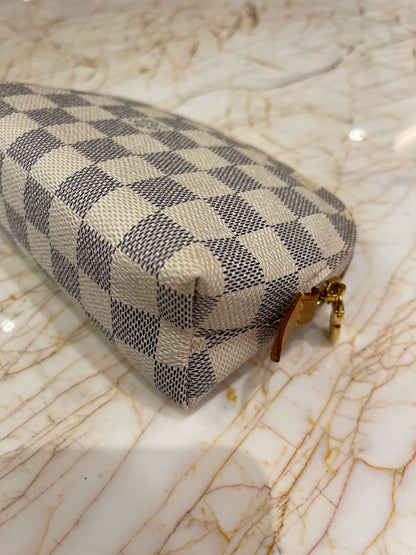 Necessaire Louis Vuitton Cosmetic Pouch Damier Azur