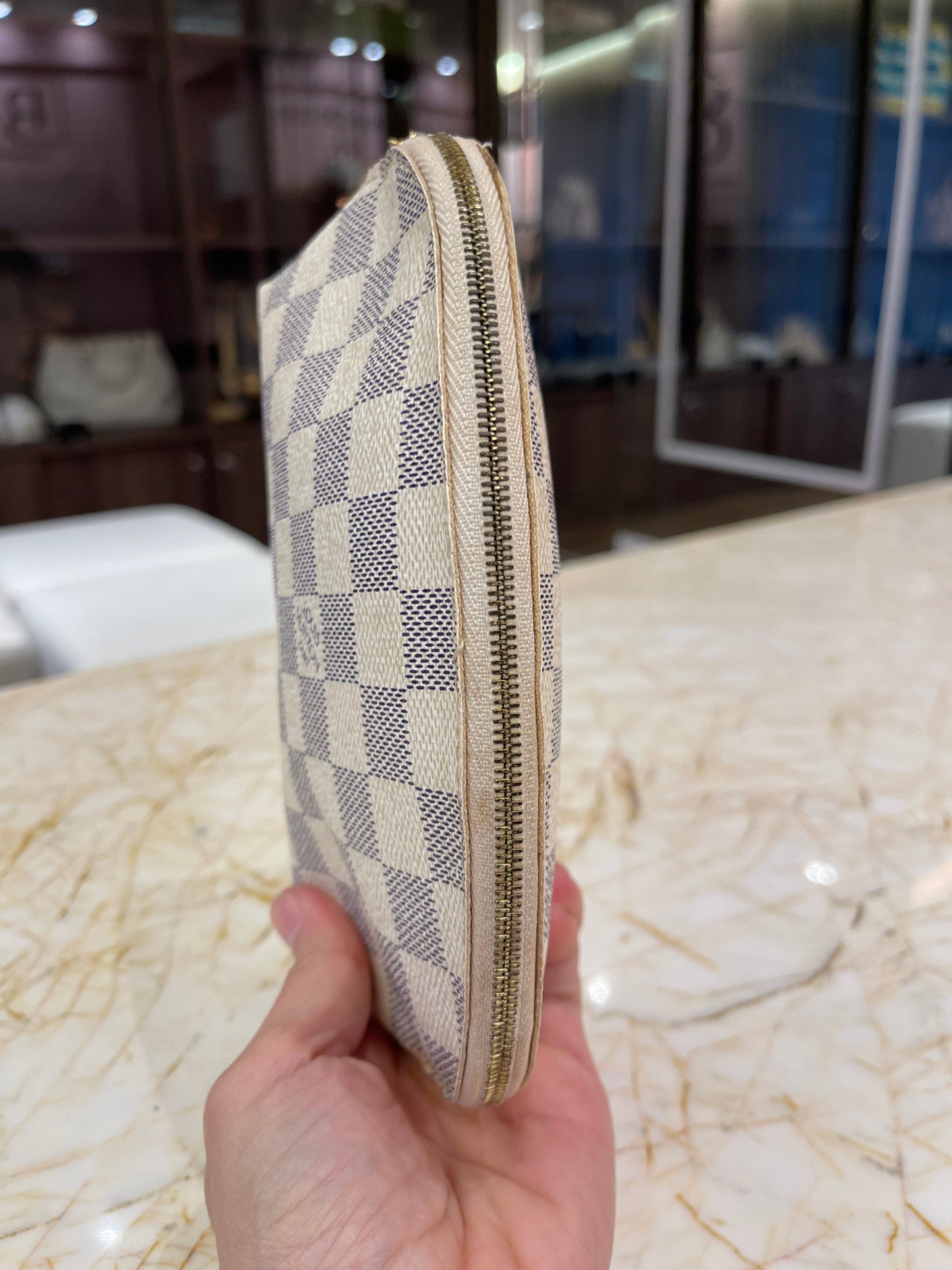 Necessaire Louis Vuitton Cosmetic Pouch Damier Azur