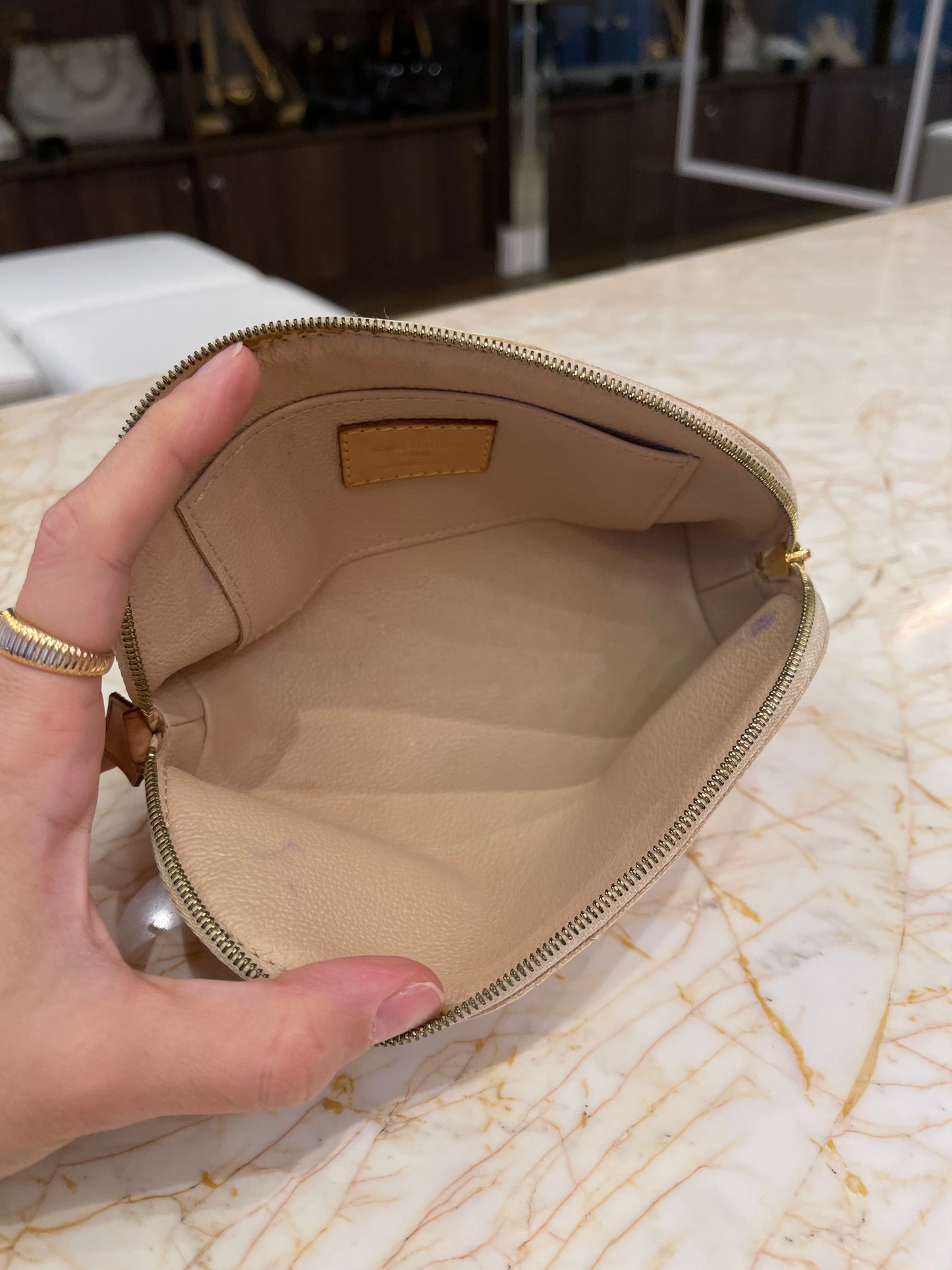 Necessaire Louis Vuitton Cosmetic Pouch Damier Azur