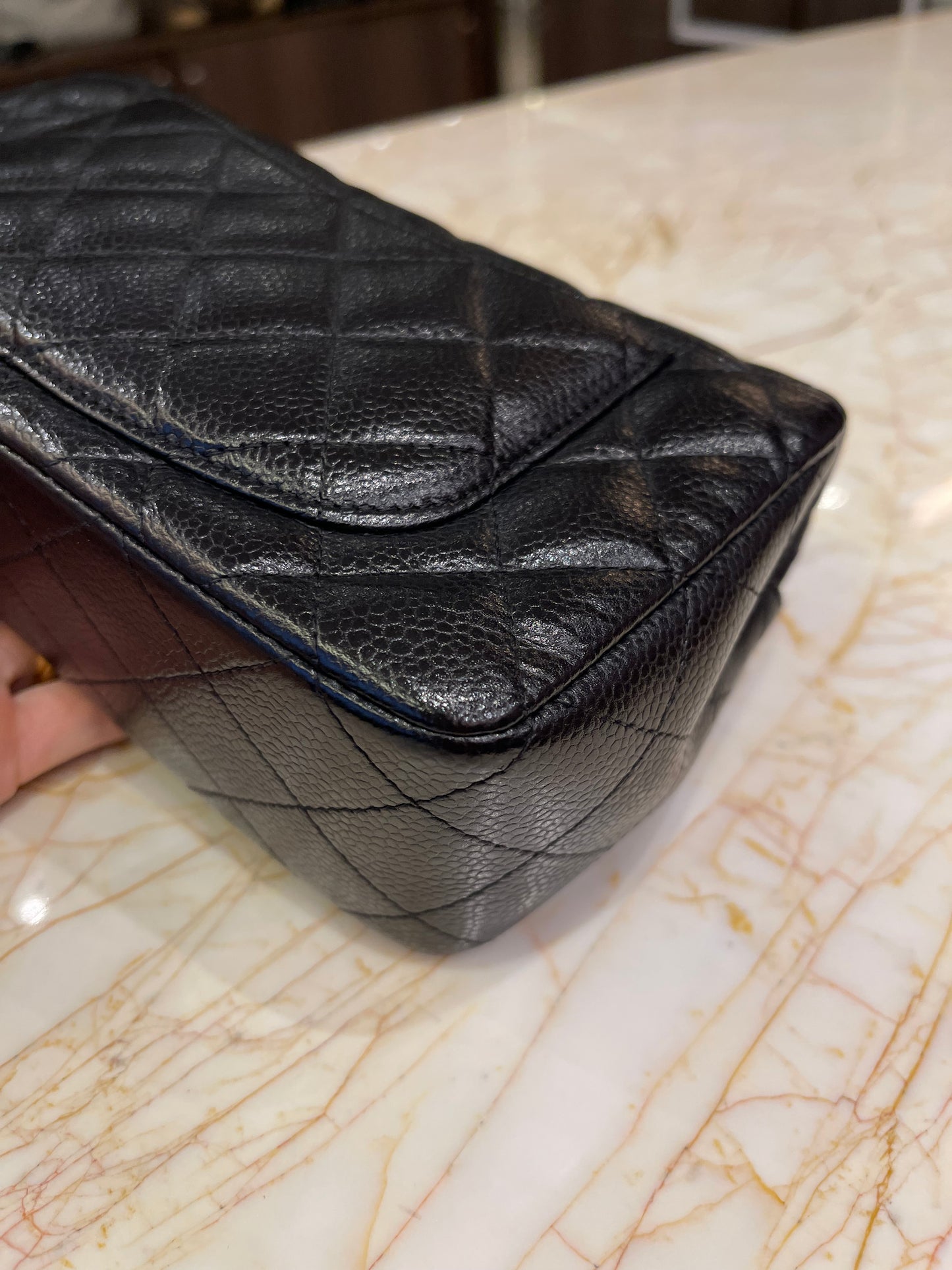 Chanel Classic Mini Flap Caviar Preto