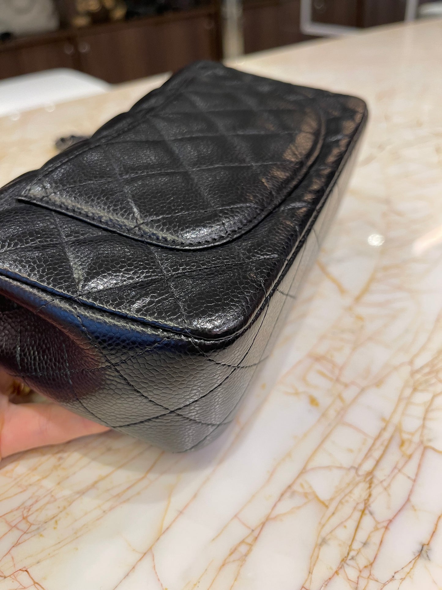 Chanel Classic Mini Flap Caviar Preto