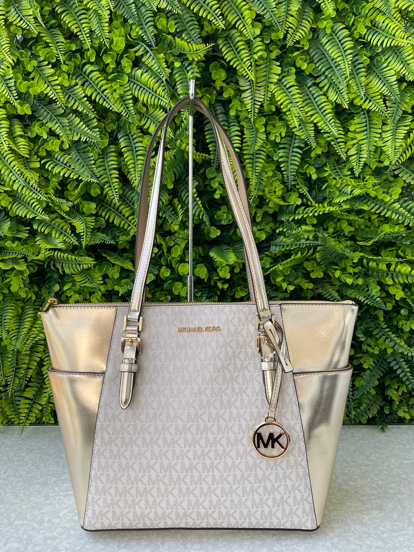 Michael Kors Tote Charlotte Pale Gold