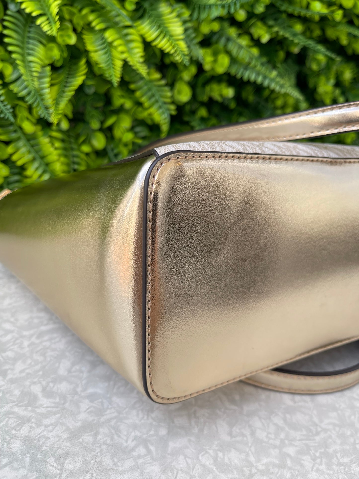 Michael Kors Tote Charlotte Pale Gold