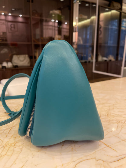 Prada Nappa Triangle Leather Verde