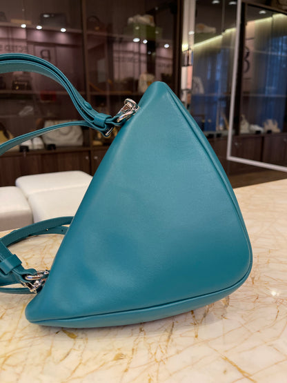 Prada Nappa Triangle Leather Verde