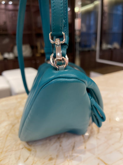 Prada Nappa Triangle Leather Verde