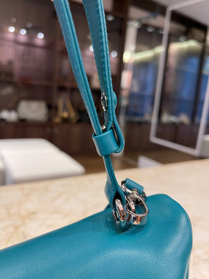 Prada Nappa Triangle Leather Verde