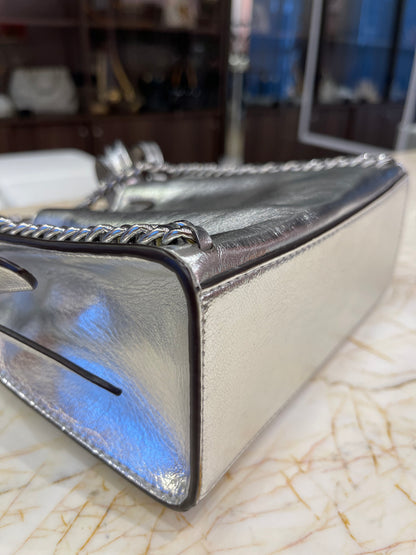 Michael Kors Mina Small Belted Prata