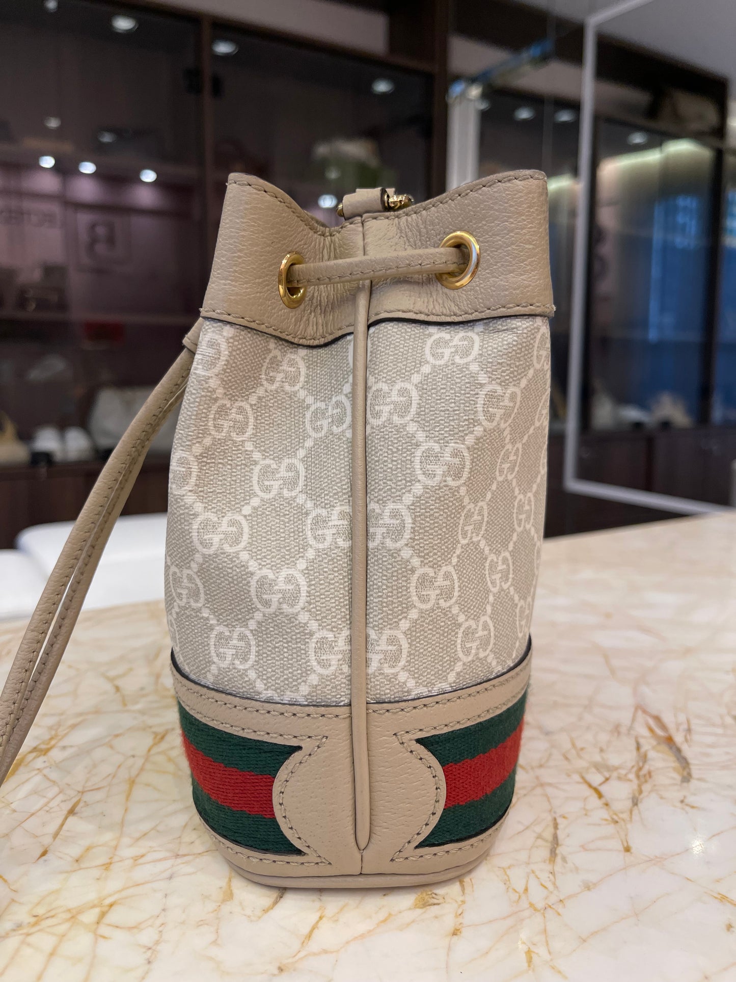 Gucci Ophidia Mini Bucket Monograma