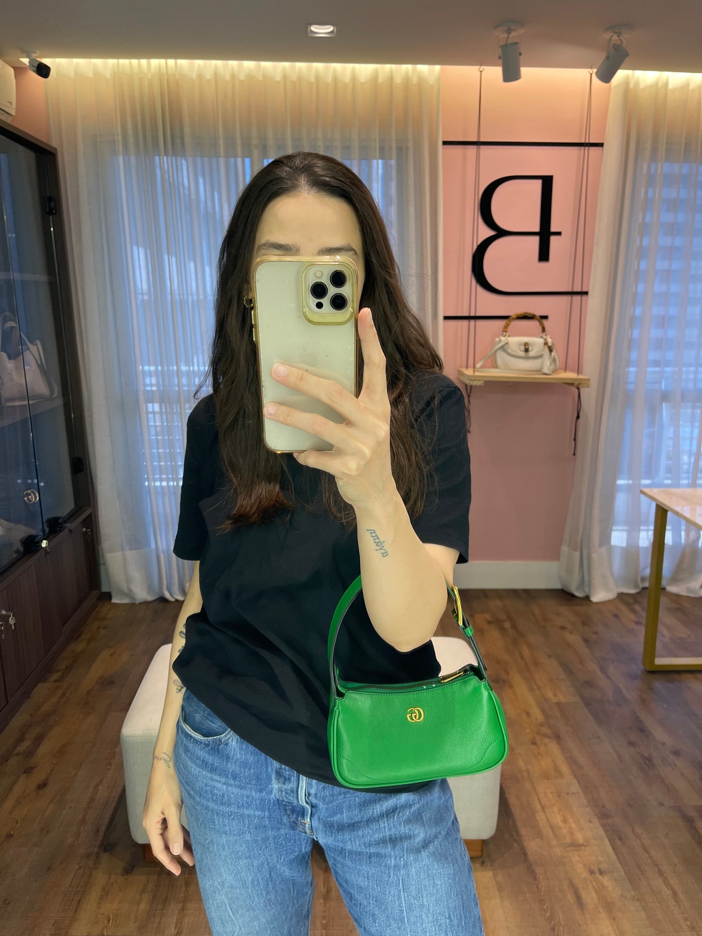 Gucci Aphrodite Mini Shoulder Bag Verde
